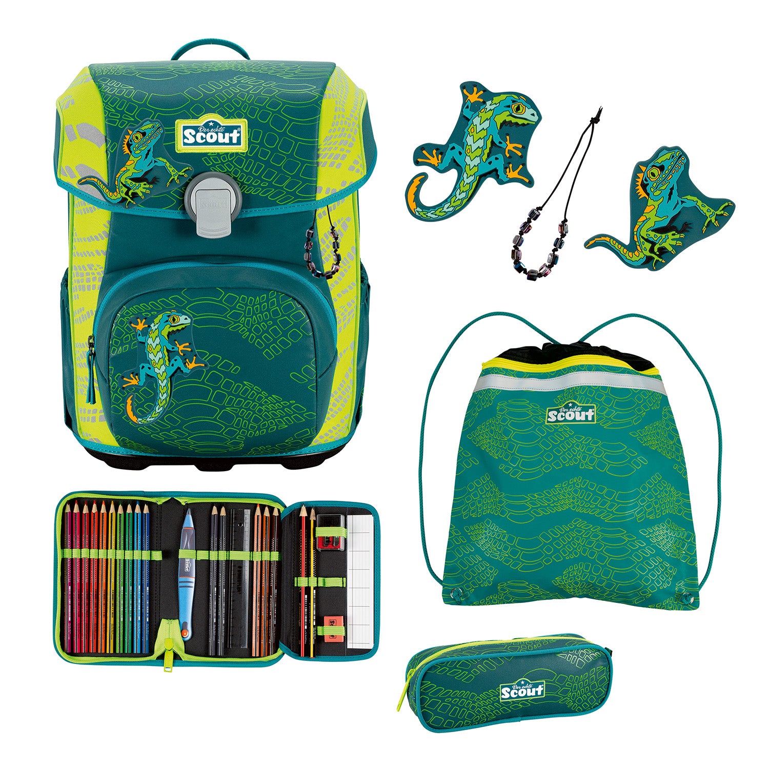 Scout Neo Superflash Extreme Schulranzen Set 4-teilig