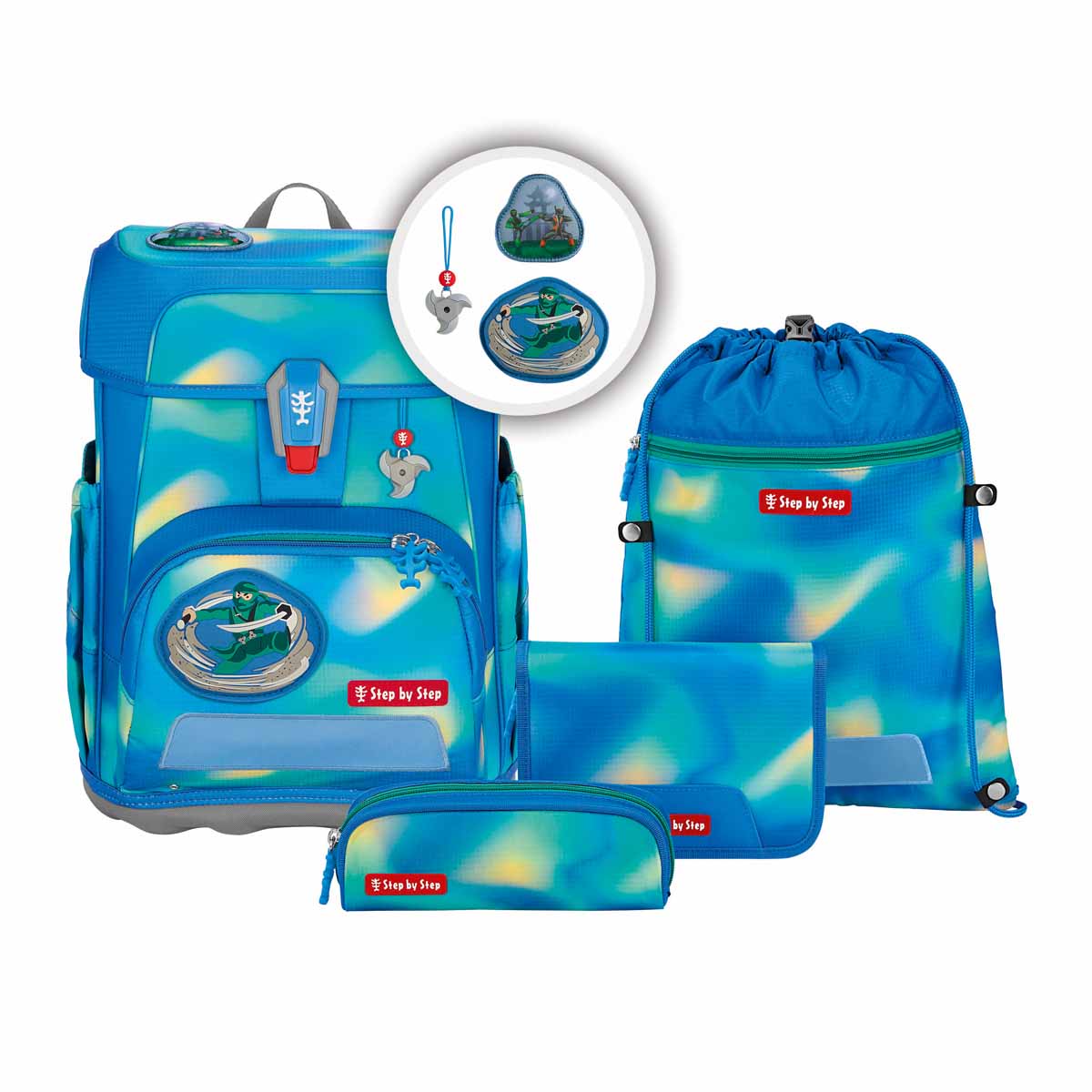 Step by Step Cloud Flash Schulranzen Set 5-teilig