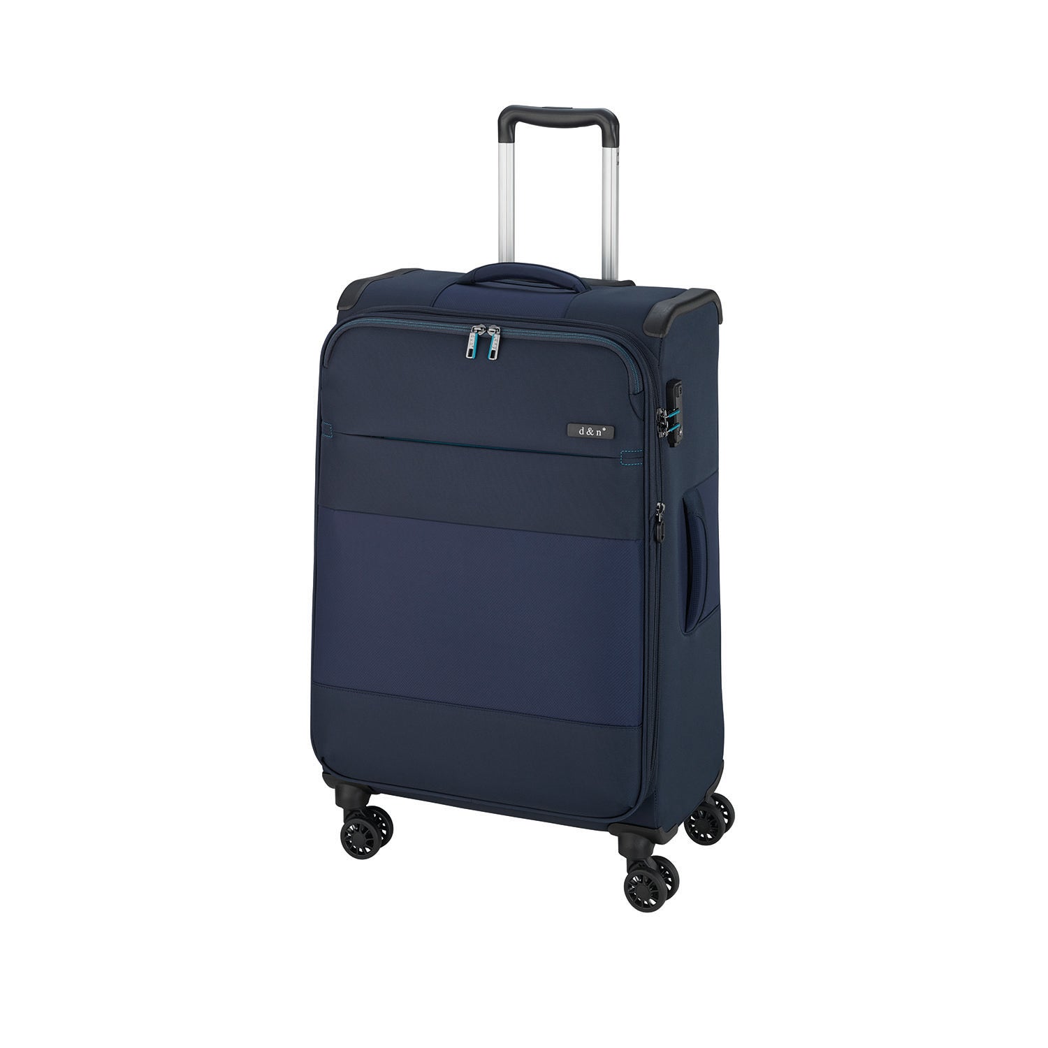D&N Lederwaren Travel Line 9004 4 Rollen Trolley 79cm