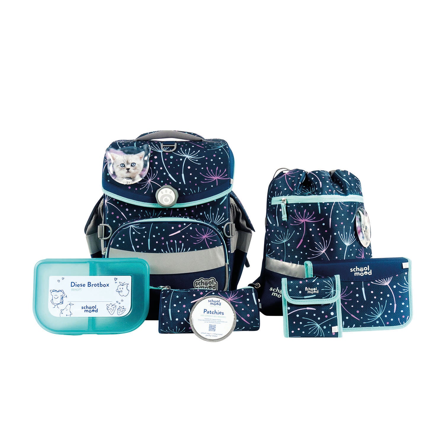 School Mood Timeless Air+ - 7-teiliges Schulranzenset