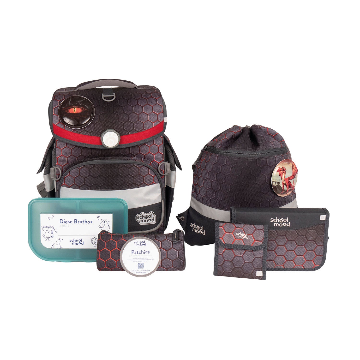 School Mood Timeless Air+ - 7-teiliges Schulranzenset
