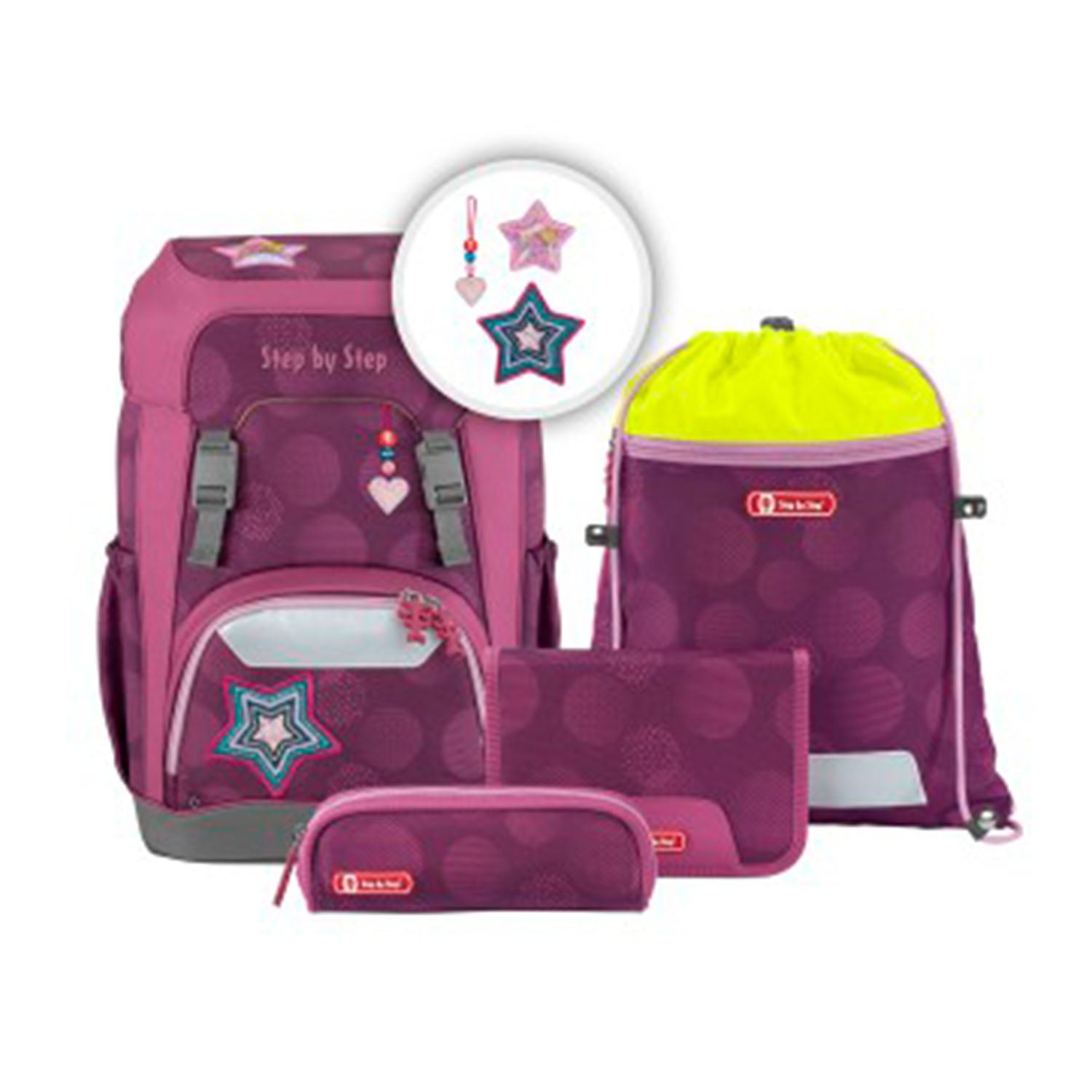 Step by Step Giant - Schulrucksack-Set 5-teilig