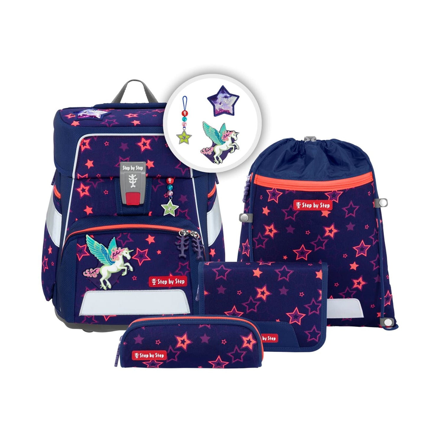 Step by Step Space Shine - Schulranzen-Set 5-teilig
