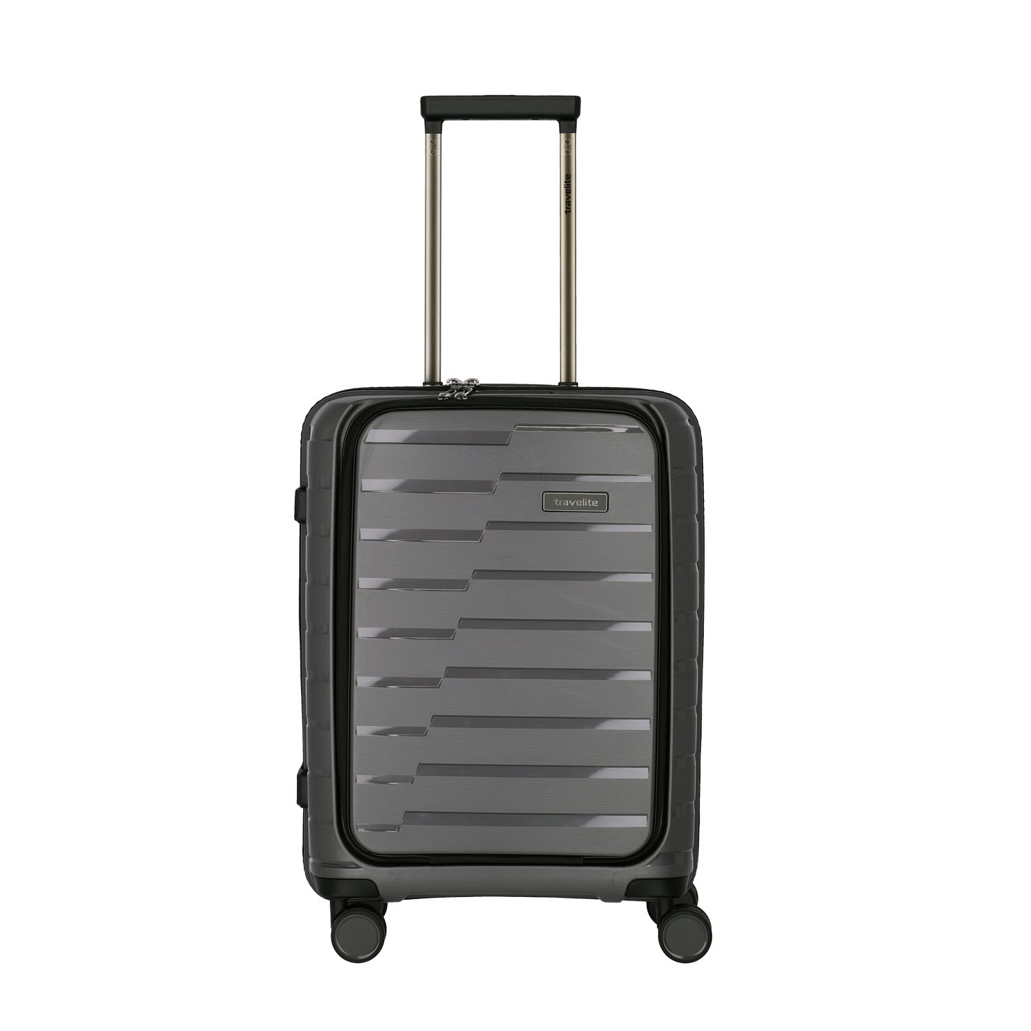 Travelite Air Base 4-Rollen Trolley S mit Vortasche