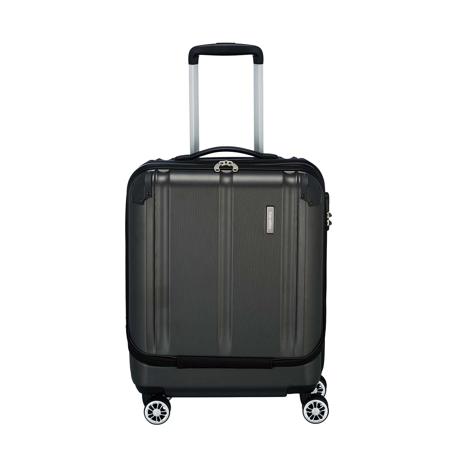 Travelite City 4-Rollen Bordtrolley S mit Vortasche