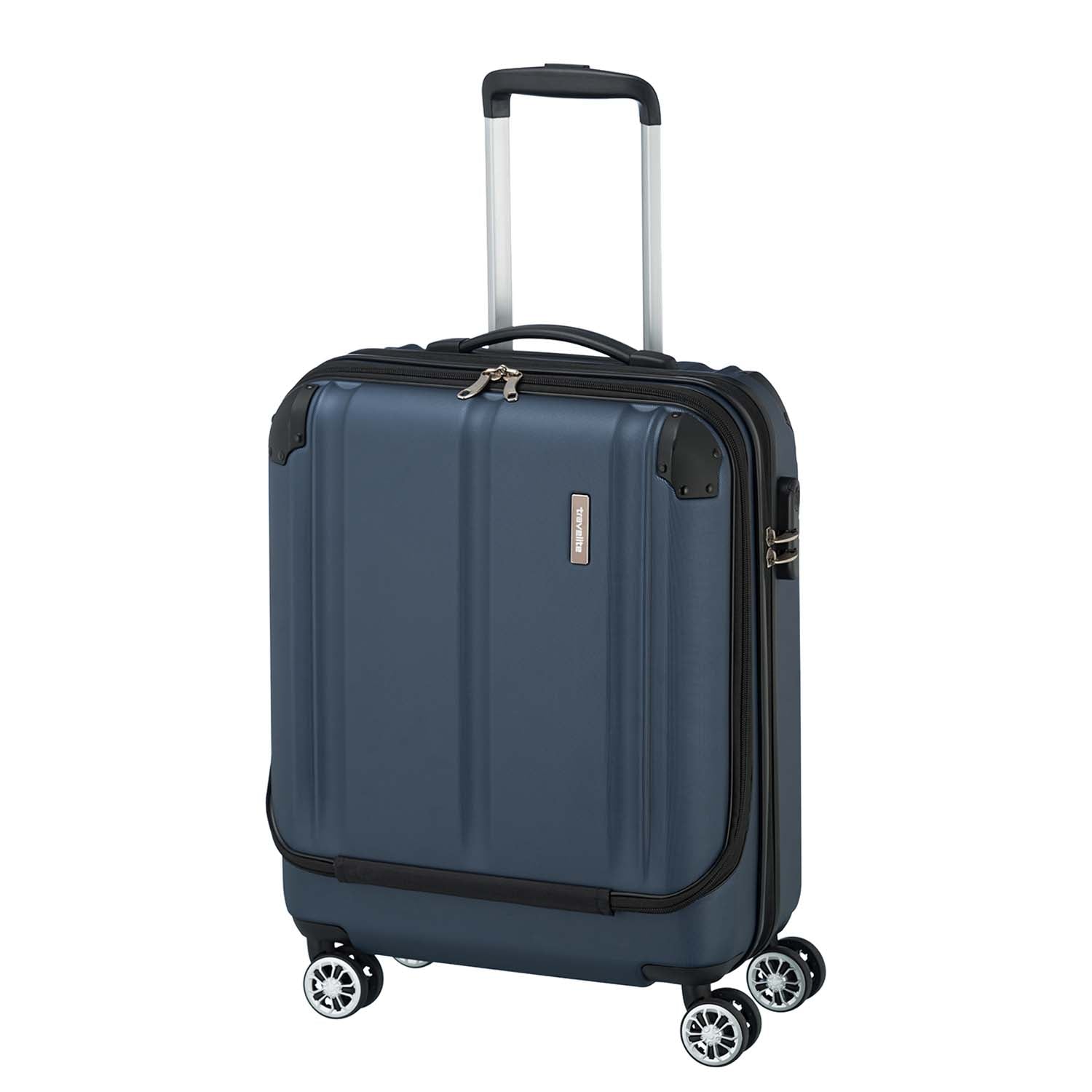 Travelite City 4-Rollen Bordtrolley S mit Vortasche