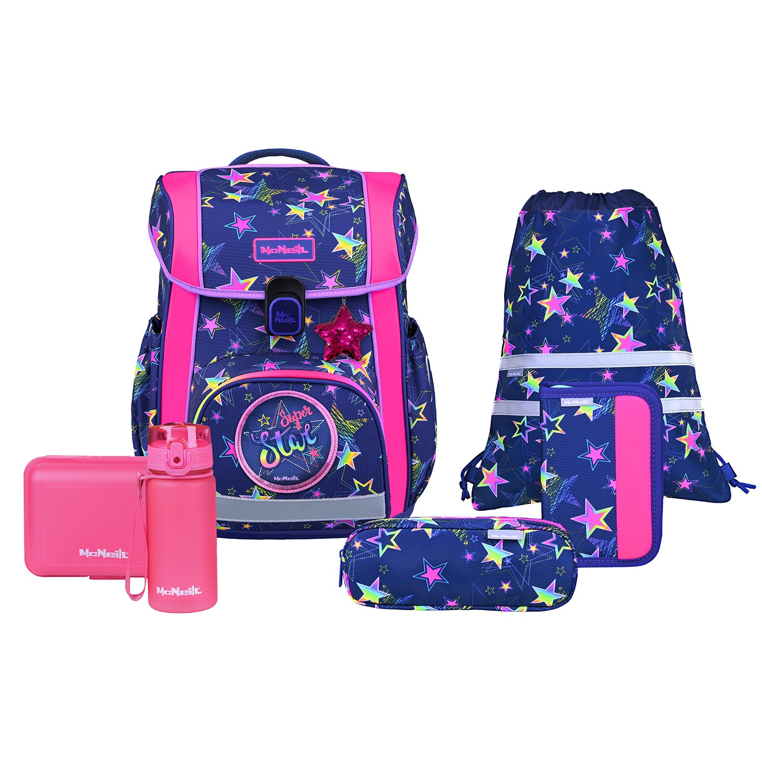 McNeill Bravo Schulranzen-Set 9-teilig