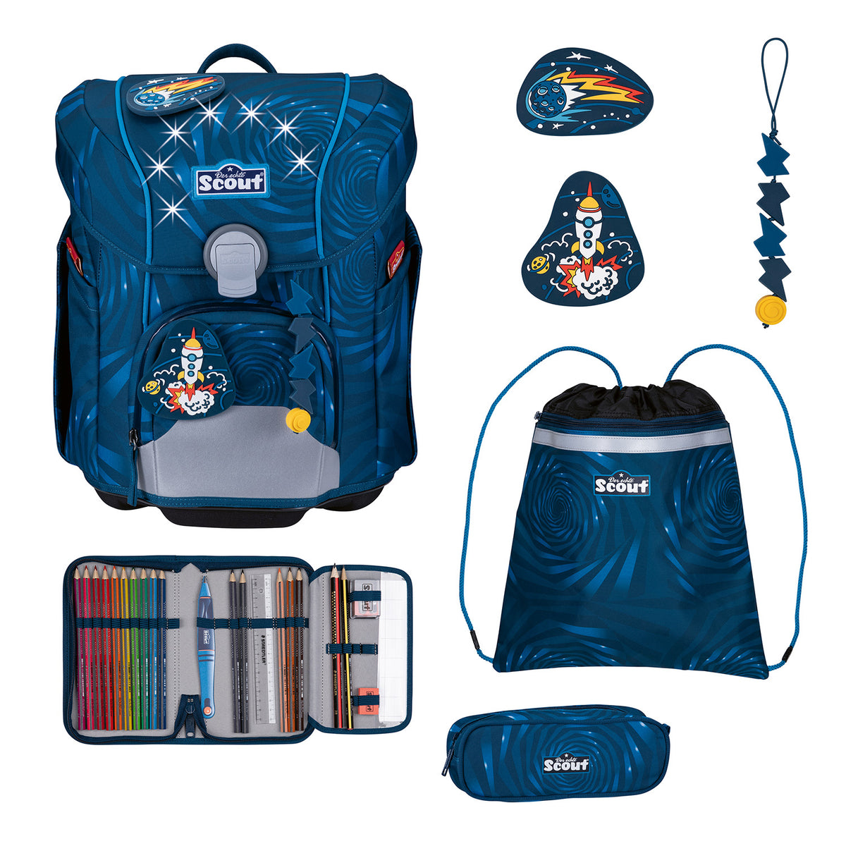 Scout Micro LED Schulranzen-Set 4-teilig
