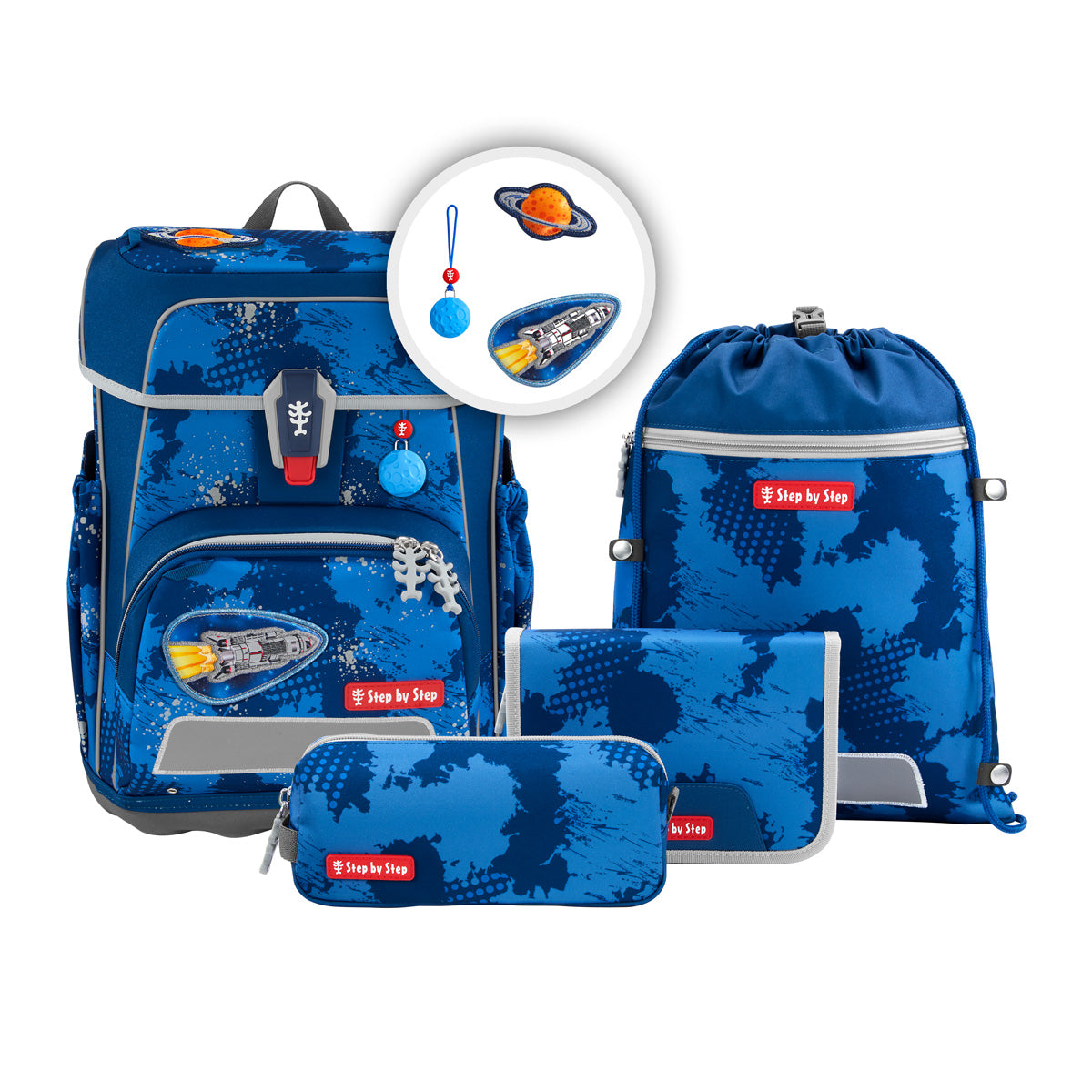 Step by Step Cloud Reflect Schulranzen-Set 5-teilig