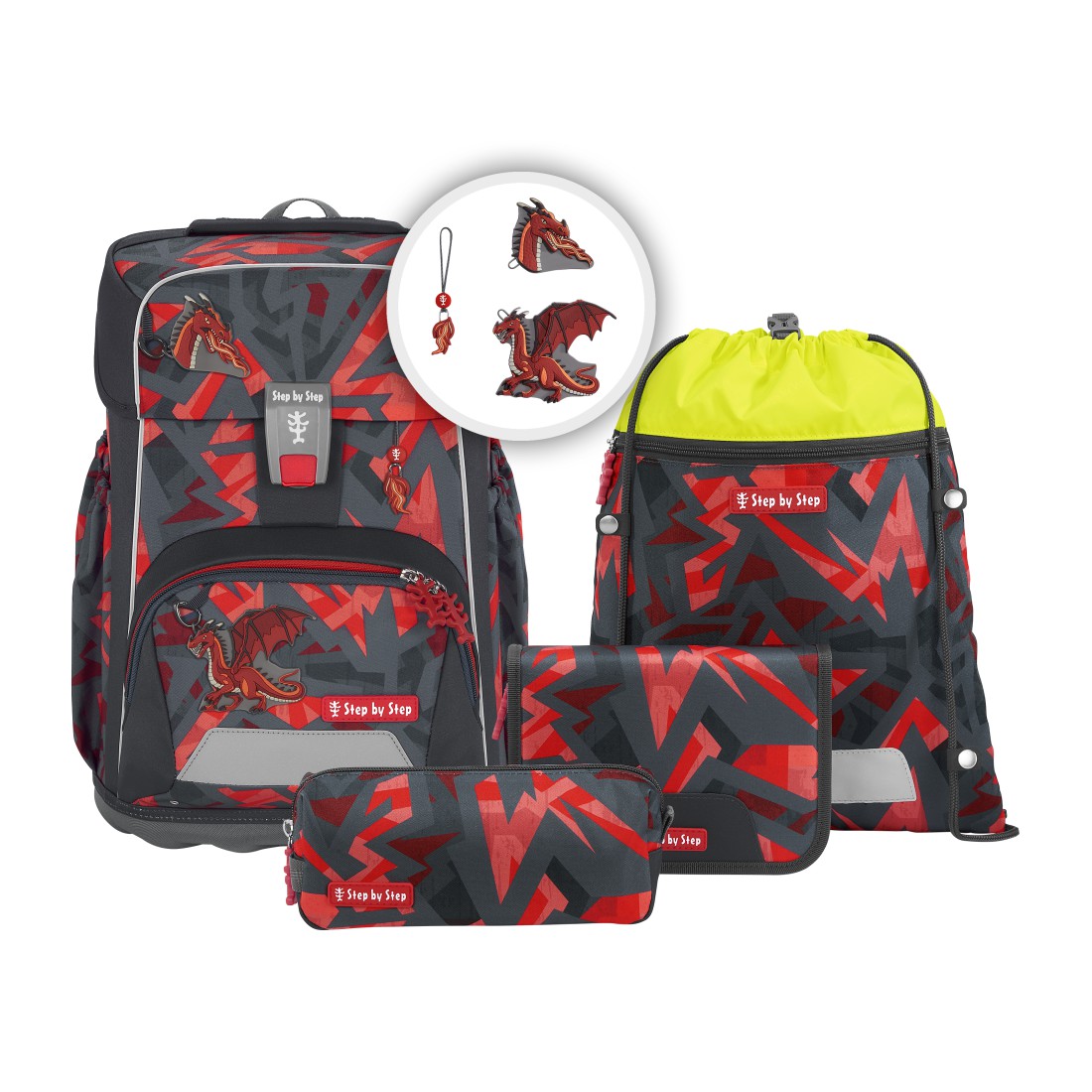 Step by Step Giant - Schulrucksack-Set 5-teilig