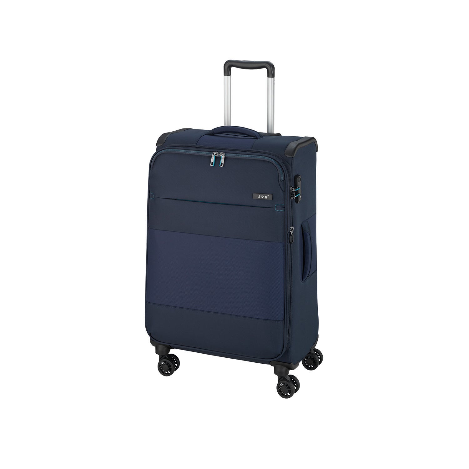 D&N Lederwaren Travel Line 9004 4 Rollen Trolley 68cm