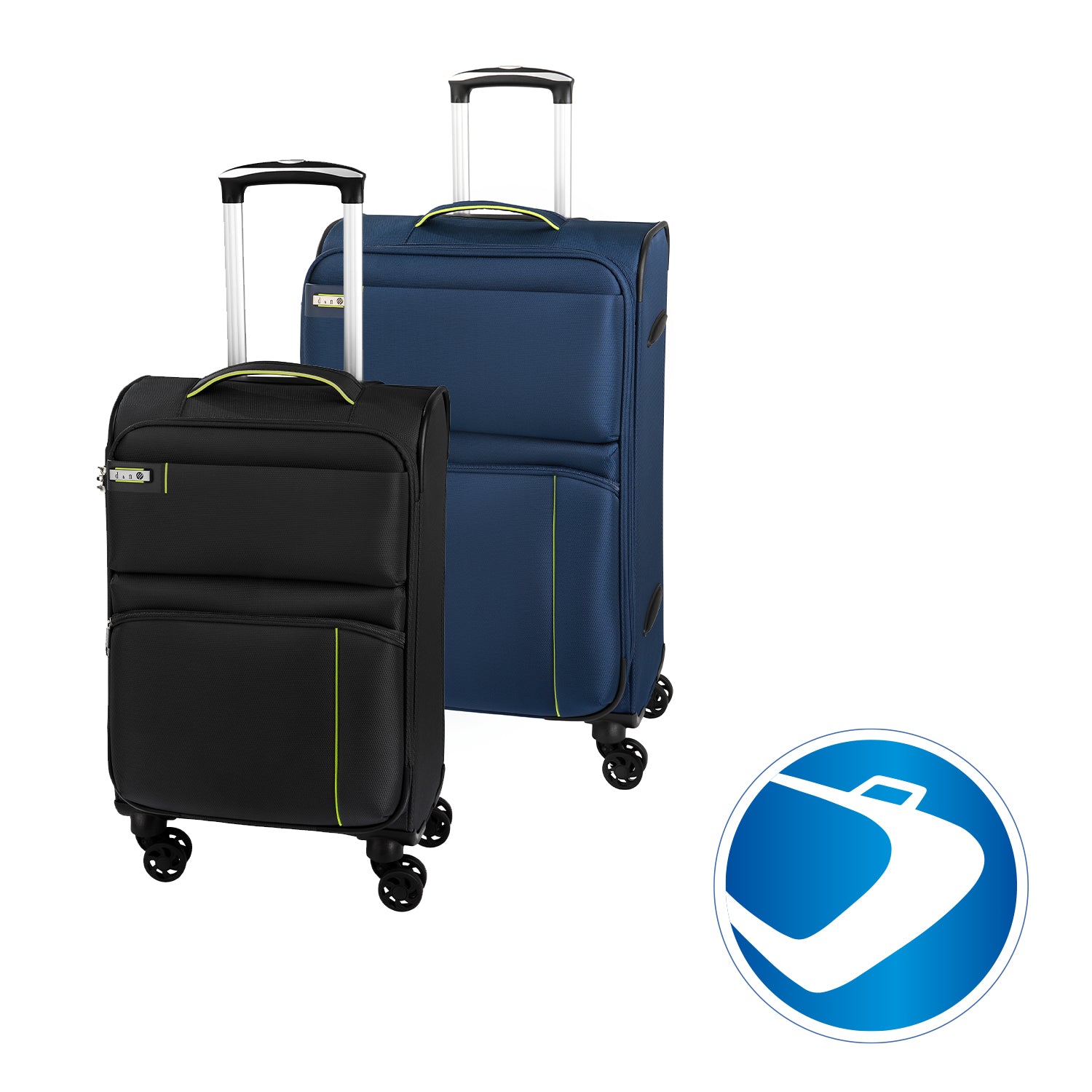 D&N Lederwaren Travel Line 6704 - 4 Rollen Bordtrolley-pink