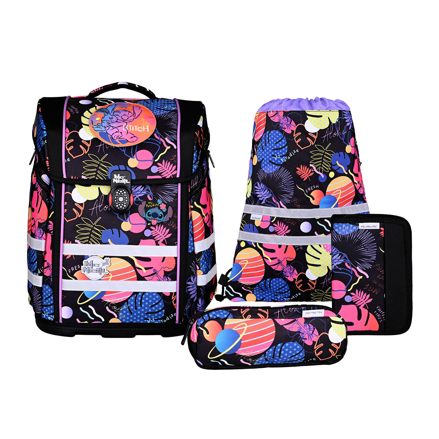 McNeill Perfecto Disney Schulranzen Set 5-teilig