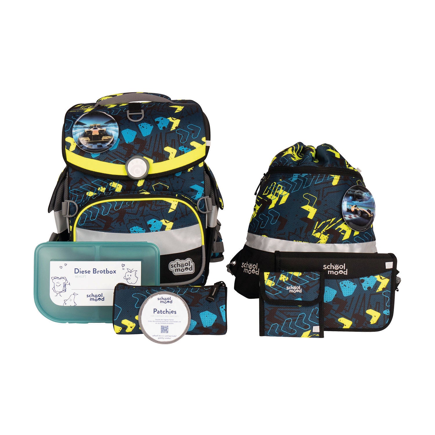 School Mood Timeless Air+ - 7-teiliges Schulranzenset