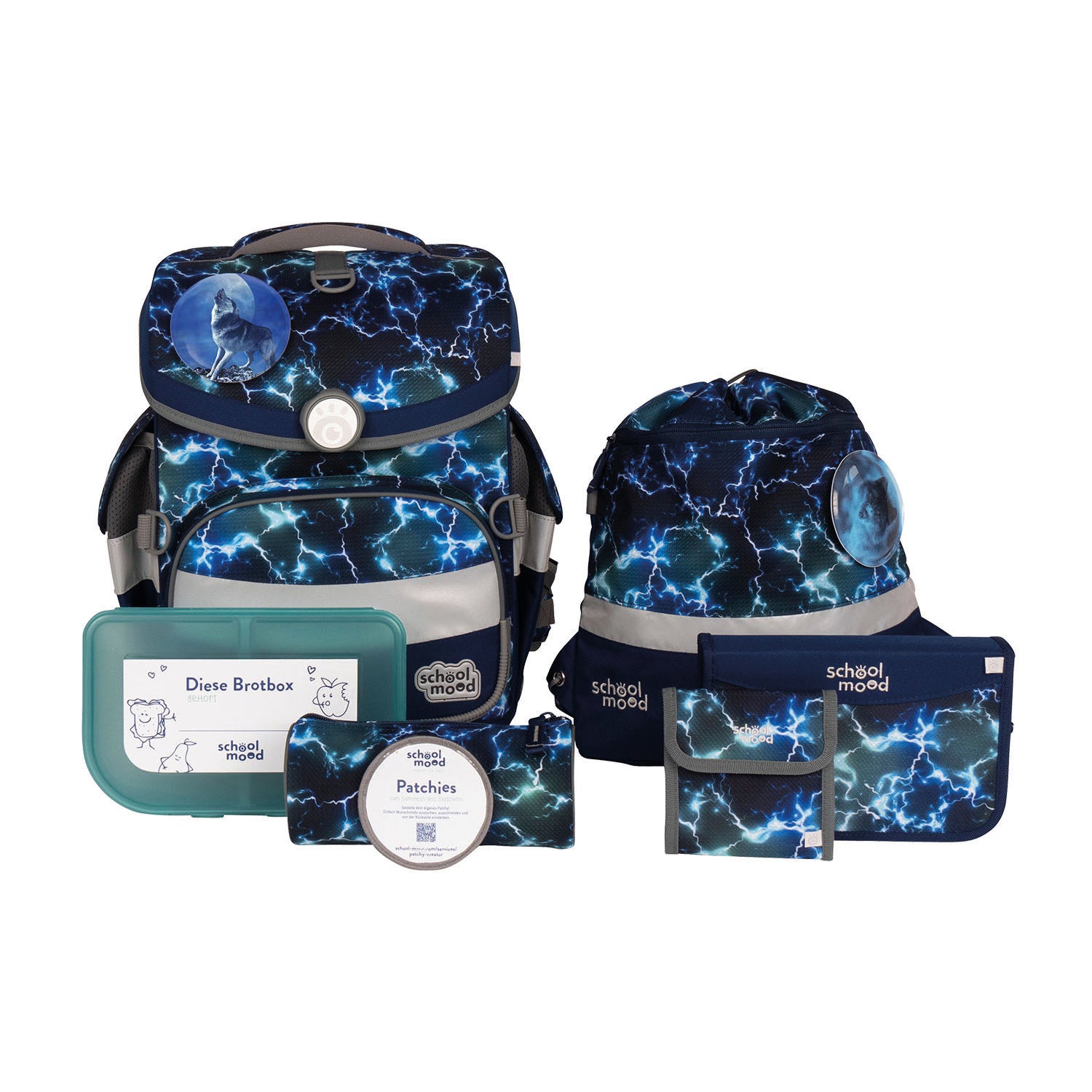 School Mood Timeless Air+ - 7-teiliges Schulranzenset