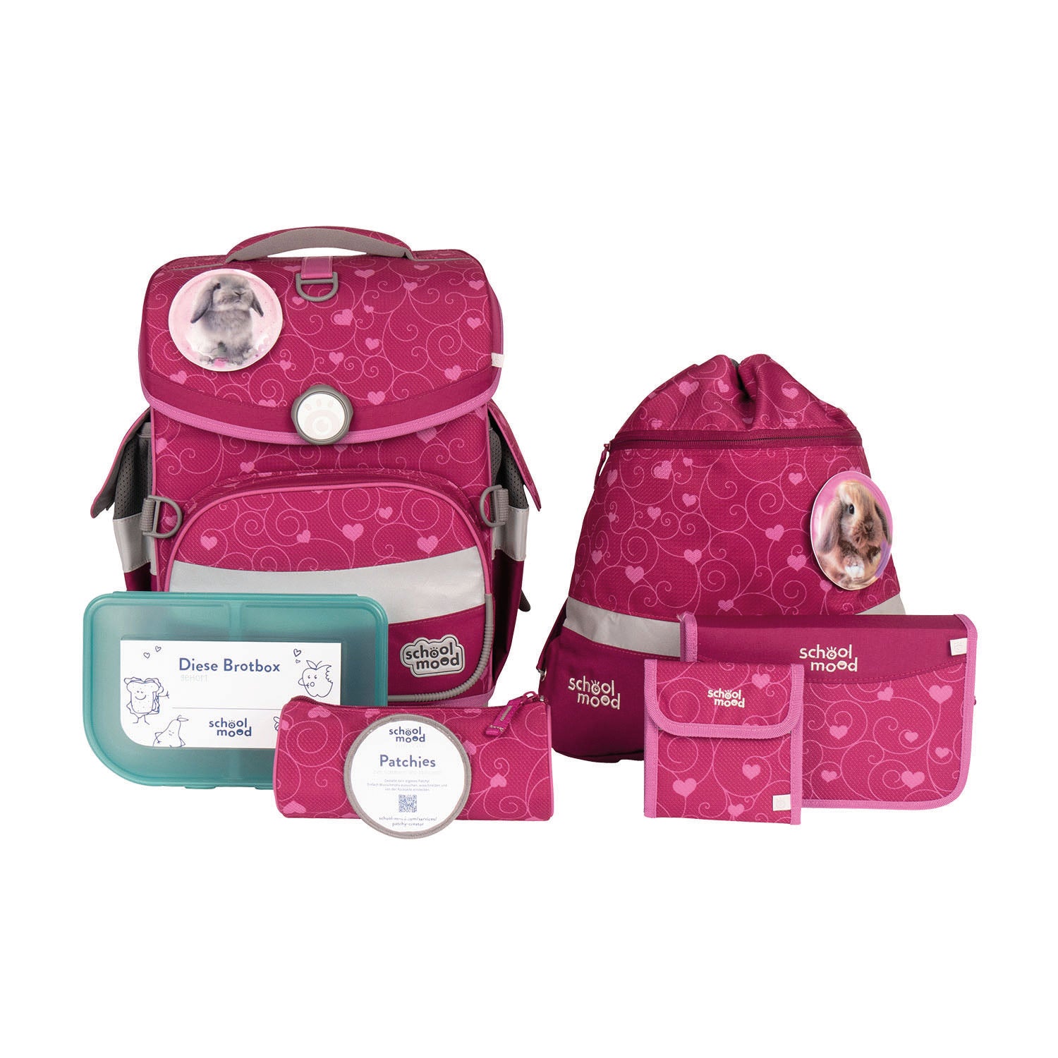 School Mood Timeless Air+ - 7-teiliges Schulranzenset